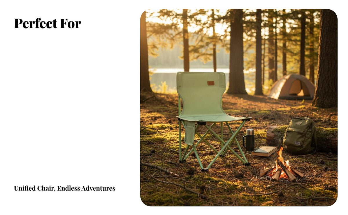 Foldable Design space-saving Folding Stool with spinerest Lightweight Outdoor Gear Includes Storage Bag Camp Chair Stable Construction for Anglers, al fresco mealkers, Camping, Fishing, al fresco meals, Hiking