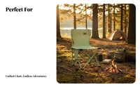 Foldable Design space-saving Folding Stool with spinerest Lightweight Outdoor Gear Includes Storage Bag Camp Chair Stable Construction for Anglers, al fresco mealkers, Camping, Fishing, al fresco meals, Hiking