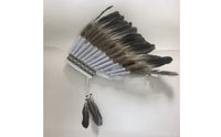 Feathered Feather Headdress Layered Headdress with Feathers Woven Feather Headpiece Geometric for Cosplayers, Performers, Cosplay, Stage Performance, Photography