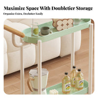 Mobile Design C-Shaped Rolling Table adaptable Utility cart Space-Saving Household Furniture Sturdy Construction for Apartment Dwellers, homeowners, Students, Living Room, Bedroom, Small areas, Balcony