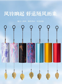 Metal Wind Chime Japanese Style Hand-Rung Retro Wind Chime Bamboo Yoga Decoration