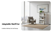 Floor-Standing Rolling Book Cart Simple Design Multi-Tier Book Cart adaptable Use book rack on casters Space-Saving for Children, Librarians, Child's Room, Home Study, Bedroom, Narrow Spaces
