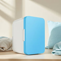 Compact Mini Fridge Portable Mini Fridge with A and C/DC Power Adapter Power Energy-Saving Cooler Versatile for Travelers, Students, Commuters
