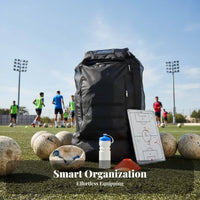 Portable Large Capacity Ball Bag Adjustable Straps Soccer Basketball Carrier Multi-Purpose for Coaches, Referees, Game Day