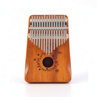 Wooden 17-Key Kalimba Easy to Play Kalimba with Tuning Hammer Comfortable 17-Key Thumb Piano Ergonomic for Hobbyists, Music Practice, Travel