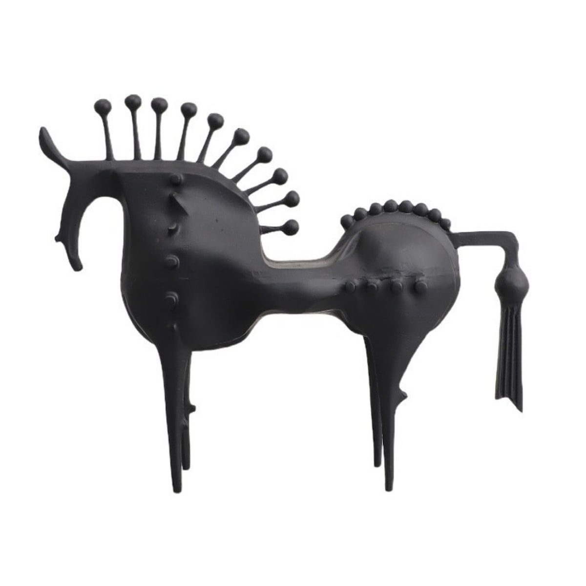 Horse Figurine Matte Horse Sculpture Abstract Decor for Home Stylists, Art Collectors, Living Room, Entryway, Bookshelf