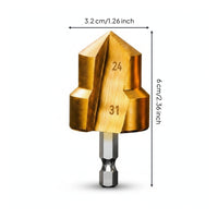 Conical PPR Hole Drill Bit Reinforced Pipe Reaming Drill Bit Sharp Edge Power Tool Accessory Metal for Drilling