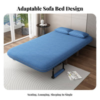 Foldable Design Fold-out Loveseat Bed Multi-Functional Pull-out Floor Sleeper Space-Saving Convertible Couch Easy Setup for Apartment Dwellers, Students, Small Areas, Living Room, Balcony, Home Office