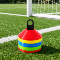 Soccer Marker Cones, 20pcs, Flat Markers, Thick, Flexible, With Storage Bag, Training Cones