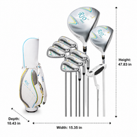 9 Golf Clubs Set for Men, Beginner Friendly Golf Club Package with Driver, Hybrid, Irons, Putter & Bag