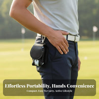Sport Sphere and Tee Holder Holds 2 Balls Waist Fastener Sport Pouch Small Size Portable