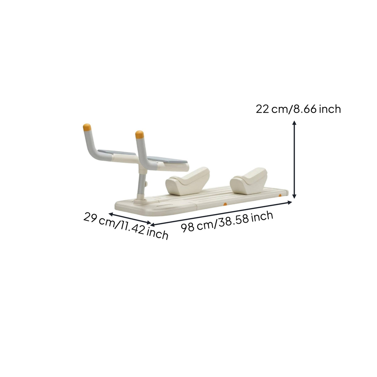 Curved Handles Crawling Trainer Board Padded Crawl Workout Machine Compact Knee Support Trainer Indoor
