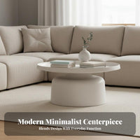 Modern Design Martini Side Table Minimalist Design Round Pedestal Table Small Footprint Home Furniture Versatile for Apartment Dwellers, Homeowners, Students, Living Room, Bedroom, Next to Sofa, Reading Nook