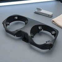 Two-Drink Holder Insert Replacement Double Cup Holder Matte Black for Center Console