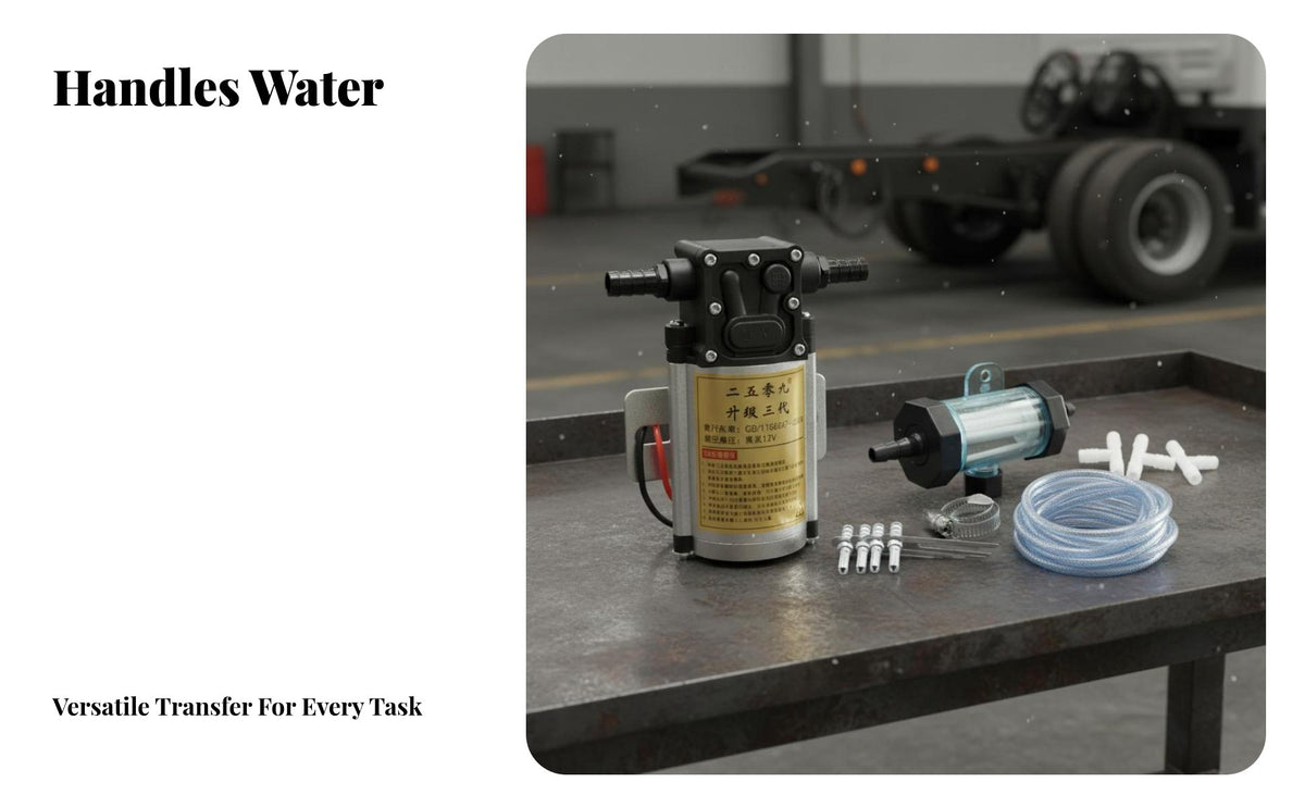 Trucks Brake Water Sprayers Pump Compact Trailer Brake Cooling Pump Easy Installation Vehicle Component for Mechanics, Heavy Load Transport