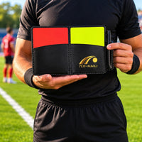 Referee Card Notebook PU Leather Red and Yellow Cards Portable