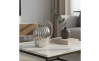 Mirror Finish Water Jug Ribbed Stainless Steel Pitcher Nordic Style Beverage Carafe for Kitchen