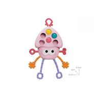 Textured Sensory Sea Creature Toy Grasping Sea Creature Baby Toy Multiple Textures Infant Item Pink for Babies