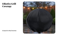 Tightening Buckle Round Grill Cover Snug Fit Dome Grill Cover