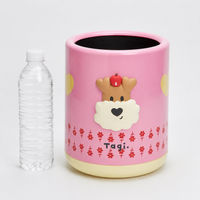 Trash Can, Stylish, Sorting, Floral Pattern, 10L, Plastic, Trash Can, Interior, Living Room, Kitchen Compatible