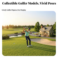 1:64 Miniature Golfer Figure Collector's Grade 1:64 Scale Golfer Figure Miniature Putting Player Figurine Highly Detailed