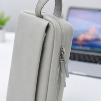 Large Cable Organiser Bag, Waterproof Pouch for Cables, Portable Electronics Organiser, Polyester Travel Accessory Storage with Zipper