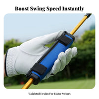 Golf Swing Practice Tool Improves Strength Golf Swing Aid Universal Fit Club Shaft Weight for Beginners, Loosening Exercises, Driving Range