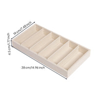 Cloth-coveredCovered Eyeglass Storage Tray Slim Eyeglass Organizer Compact Sunglass Display Tray Long-Lasting for Dressing Table
