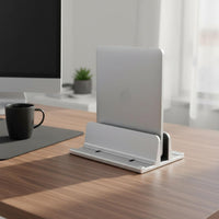 Laptop Stand Heat Dissipation Vertical Laptop Stand Adjustable Width Computer Accessory for Worktable