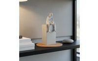 Subtle Beauty Figure Statue Artistic Sitting Figure Statue Minimalist Figurine for Study, Sales Office