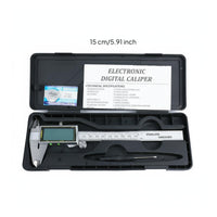 Large Display Digital Vernier Caliper High Precision LCD Caliper Reset Setting Accurate Measurement for Professionals, Hobbyists, Workshop, Garage, Factory