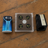 Blue Crown Diamond Billiard Cue Tip Set - 11mm Hardness M/H with Glue and Trimmer
