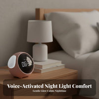 Interactive Emoticon S Emoticon Alarm Clock Temperature Display Digital Emoticon Clock Snooze Function for Teens, Adults, Dorm Room, Nursery