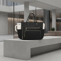 Tote Bag with Laptop Compartment Multi-Pocket Tote Bag with Compartments Organized for Commuters, Professionals, Office, Travel