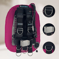 Streamlined Back-Inflation BCD Streamlined Scuba Harness with Bladder Adjustable Gear Long-Lasting for Recreational Divers