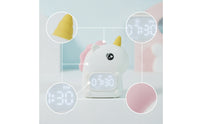 Alarm Clock Lamp Portable Clock Lamp Compact for Study Desk, Toddlers