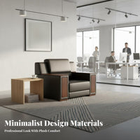 Modern Chinese Design Sofa and Armchair Ensemble Minimalist Aesthetic Office Furniture Professional Look Commercial Seating Long-Lasting Comfort for Business Owners, Interior Designers, Reception Area, Meeting Room, Lounge, Breakroom