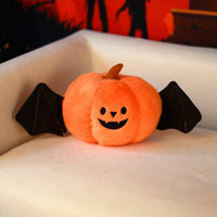 Halloween Simulation Bat Pumpkin Plush Doll, Compressible Scene Prop Toy