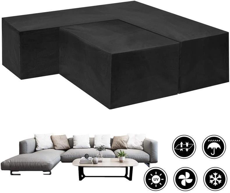 210D Oxford Waterproof Corner Sofa Cover for Outdoor Garden