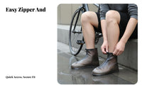 Rain Shoe Covers Wear Resistant Waterproof Overshoes Portable Rain Boot Covers for Cyclists