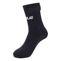 Reef Protection 3mm Neoprene Socks 4-Way Stretch 3mm Dive Socks Glued Blind Stitched Seams Anti-Slip Swim Booties Adjustable Ankle Strap for Diving