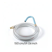 Transparent Oil Drain Hose Flexible Oil Drain Tube with Connector Clear Steel-Wire Hose for DIYers