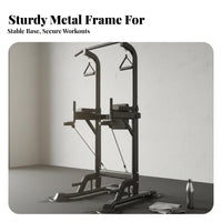 Multifunctional Pull-up Station Sturdy Steel Frame Pull up Bar Station Stable Base Power Station High Weight Capacity for Adults, Fitness Enthusiasts, Women, Calisthenics, Bodyweight Exercise, Indoor, Garage