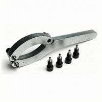 Cast Steel Hydraulic Cylinder Wrench Thickened Hydraulic Seal Wrench Hard-Wearing Cylinder Seal Remover Extended Handle