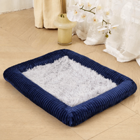 Dog Bed, Washable, Pet Bed, Bolster Type, All-season, Navy, For Large Dogs, Living Room, Next to Sofa