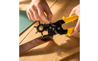 Labor-Saving Belt Hole Puncher Versatile Leather Hole Puncher Heavy Duty Rotary Punch Pliers Non-Slip Grip for Leatherworkers, DIY Enthusiasts, Crafters, Leathercraft, Crafting, Home Repair