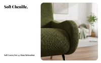 Nordic design Upholstered Single Sofa Designer Inspired accent Chair Minimalist Look Indoor Furniture Comfortable Upholstery for Interior Designers, Young Adults, Homeowners, Living Room, Bedroom, reading corner reading corner, Apartment