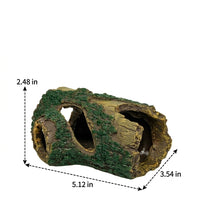 Naturalistic Aquarium Decorations, Brown Resin Stump Fish Aquarium Accessories, Freestanding Reptile Accessories