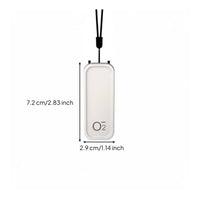 USB Rechargeable Necklace Air Purifier Lightweight Personal Air Purifier Necklace Silent Operation for Travelers, Commuters, Travel, Office