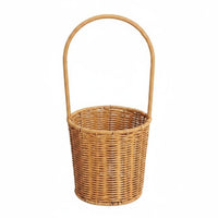 Wicker Basket with Handle Multi-Purpose Rattan Type Basket Washable Home Decor for Wedding